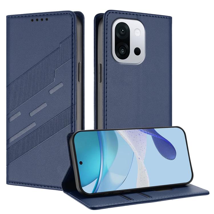 

For OnePlus 13T Embossed Multi-functional Wallet Retro Leather Phone Case(Dark Blue)