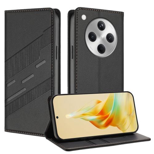 

For OPPO Find X8 Embossed Multi-functional Wallet Retro Leather Phone Case(Black)