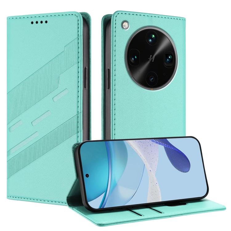 

For OPPO Find X8 Ultra Embossed Multi-functional Wallet Retro Leather Phone Case(Mint Green)