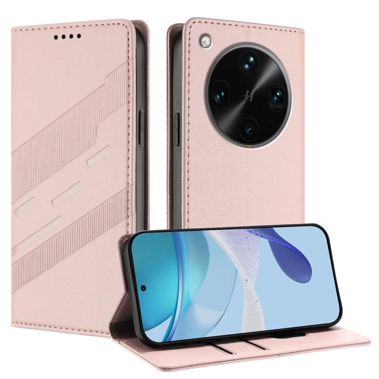 

For OPPO Find X8 Ultra Embossed Multi-functional Wallet Retro Leather Phone Case(Pink)