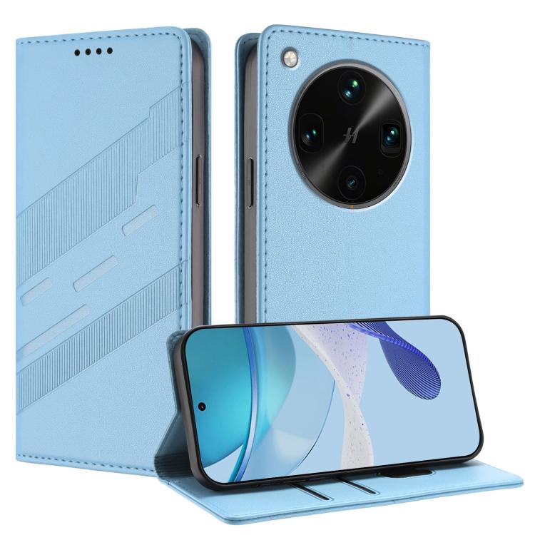 

For OPPO Find X8 Ultra Embossed Multi-functional Wallet Retro Leather Phone Case(Light Blue)