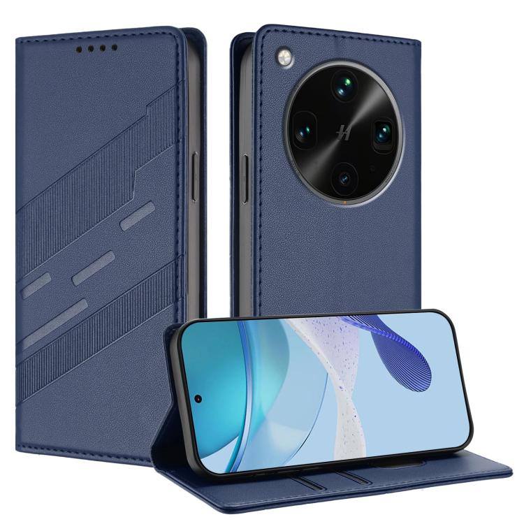 

For OPPO Find X8 Ultra Embossed Multi-functional Wallet Retro Leather Phone Case(Dark Blue)