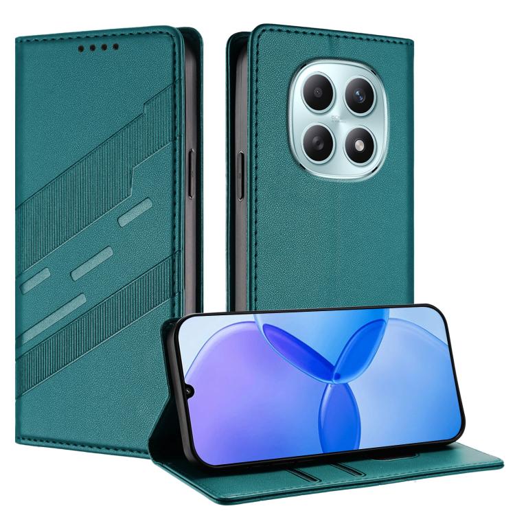 For Redmi Note 15 5G / 4G Global 164mm Embossed Multi-functional Wallet Retro Leather Phone Case(Dark Green)