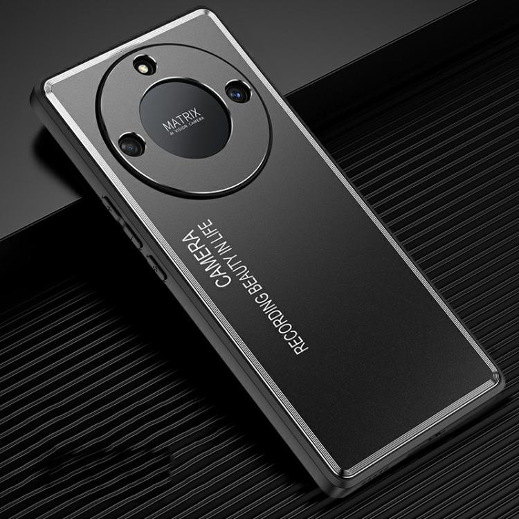 

For Honor X40 Frosted Metal Phone Case(Black)
