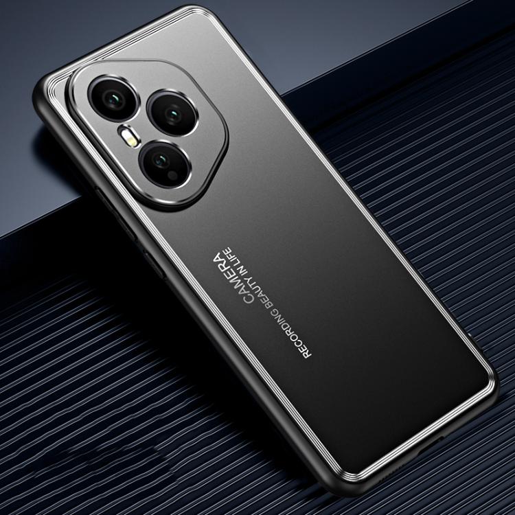 

For Honor 400 Pro Global 160.8mm Frosted Metal Phone Case(Black)