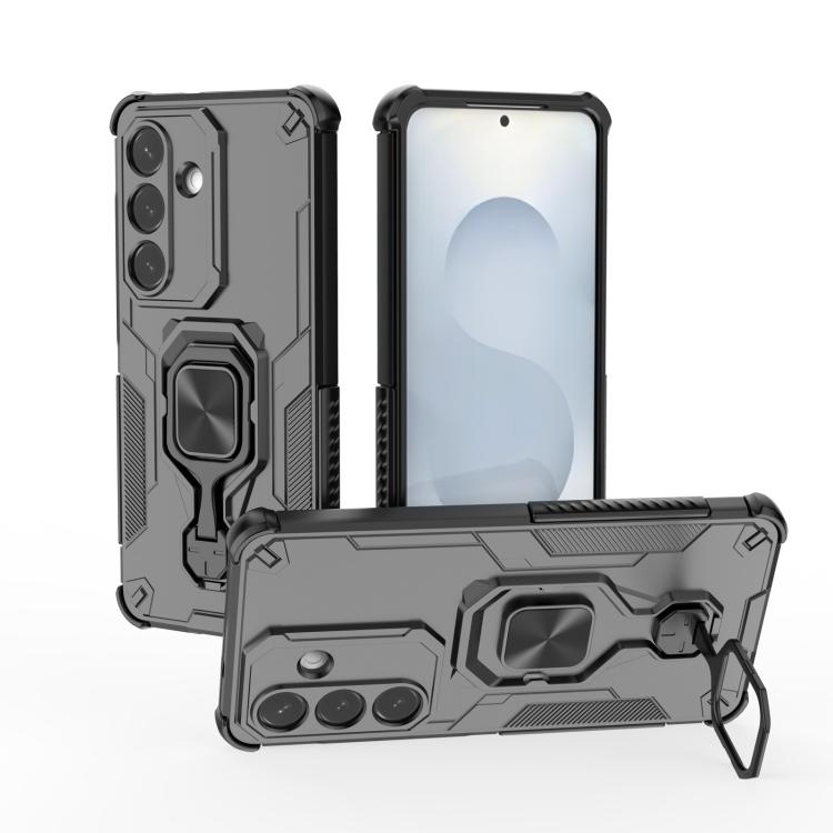 

For Samsung Galaxy S26 Pro 5G Metal Kickstand TPU Hybrid PC Phone Case(Black)