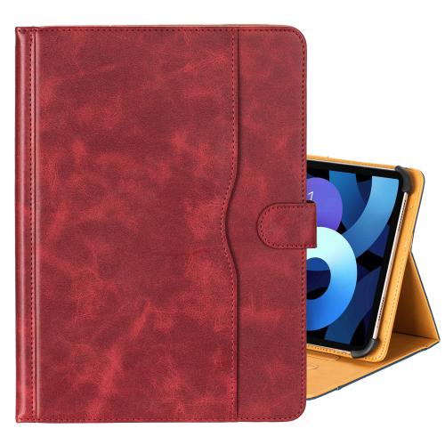 

7-8 inch Two-Color Cowhide Leather Tablet Case(Wine Red)