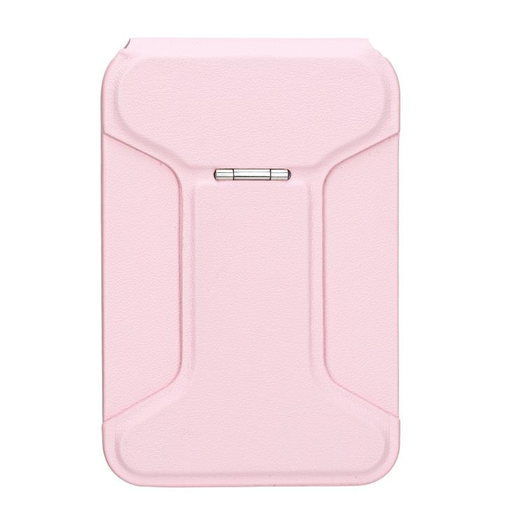 

I-Shaped Phone Holder Leather Card Bag(Pink)