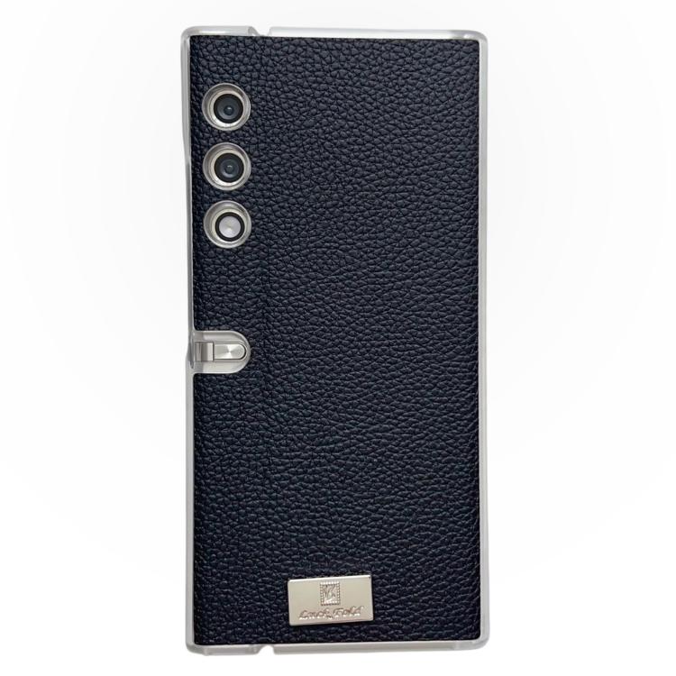 

For Honor V Purse Transparent Edge Litchi Texture Phone Case(Black)