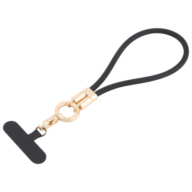 

Adjustable Silicone Phone Anti-lost Short Lanyard(Black)