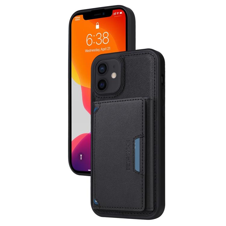 

For iPhone 12 / 12 Pro BETOPNICE Horizontal Flip Detachable MagSafe Wallet Phone Case(Black)