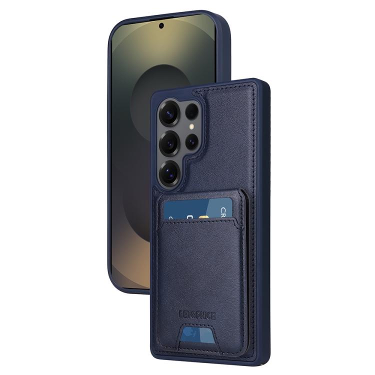 

For Samsung Galaxy S25 Ultra 5G BETOPNICE Vertical Flip Detachable MagSafe Wallet Phone Case(Blue)