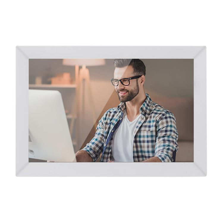 

13.3 inch LCD Display Cloud Photo Frame 1G+32GB 3126C Quad-Core CPU Android 6.0, Plug:EU Plug(White)