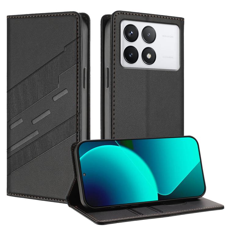 

For Xiaomi 14T 5G Global Embossed Multi-functional Wallet Retro Leather Phone Case(Black)