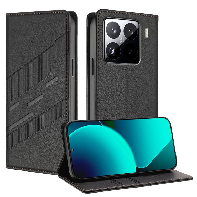 

For Xiaomi 15 Pro Embossed Multi-functional Wallet Retro Leather Phone Case(Black)
