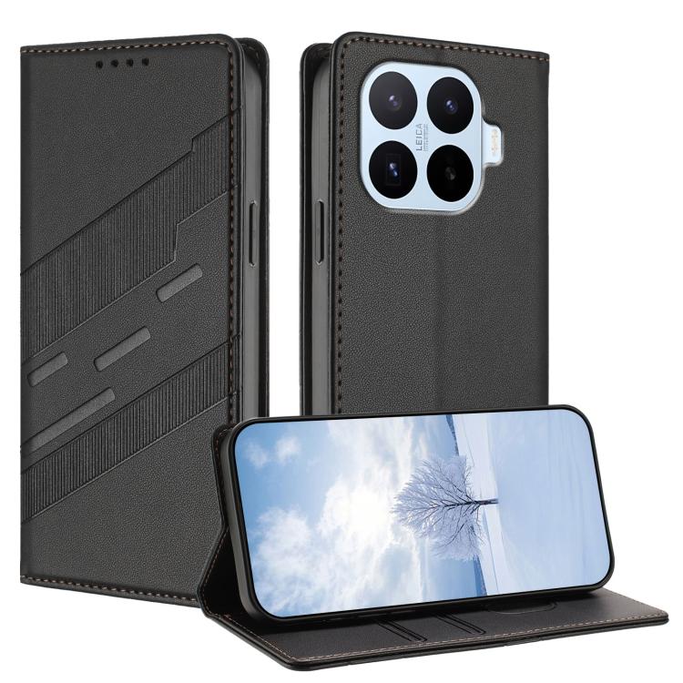

For Xiaomi 17T Pro 5G Embossed Multi-functional Wallet Retro Leather Phone Case(Black)