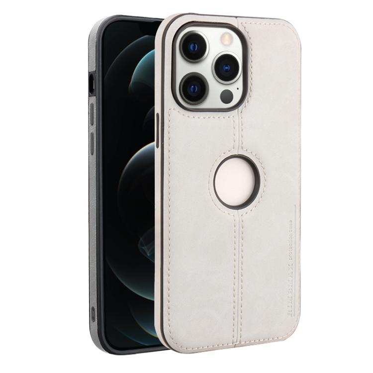 

For iPhone 12 Pro Max Crazy Horse Leather Back Cover Phone Case(Grey)