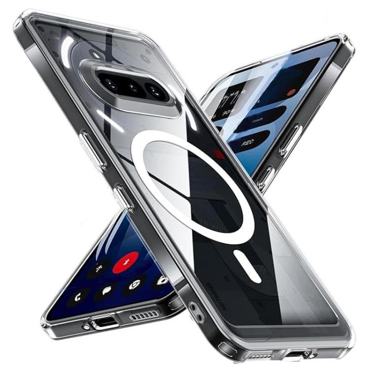 

For Nothing Phone 4a Crystal Clear Magnetic Shockproof Phone Case