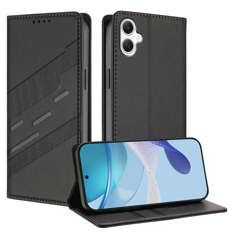 

For Samsung Galaxy A07 4G Embossed Multi-functional Wallet Retro Leather Phone Case(Black)