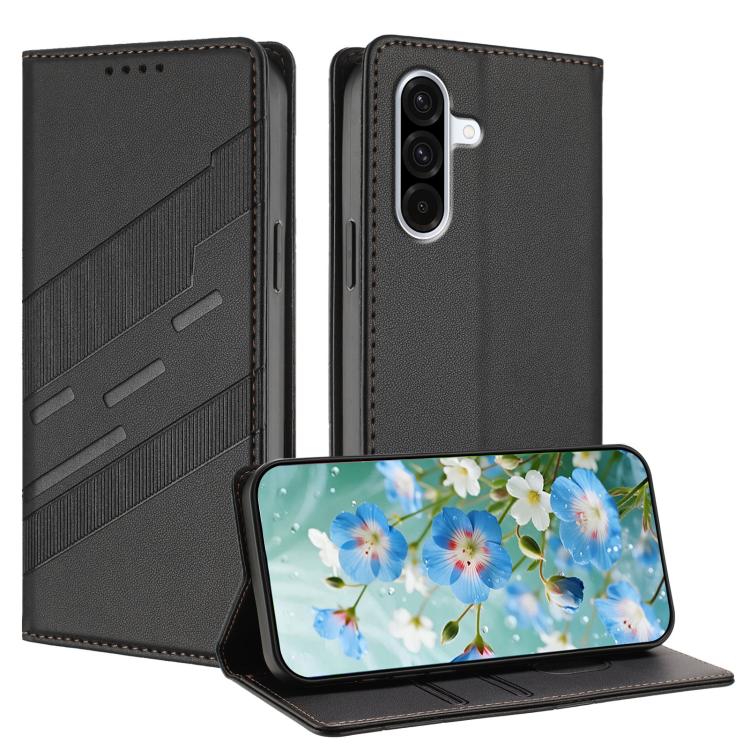 For Galaxy A57 5G Embossed Multi-functional Wallet Retro Leather Phone Case(Black) — купить у Sunsky-online WW