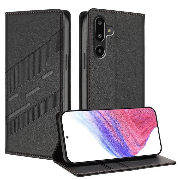 

For Samsung Galaxy F16 5G / M16 5G Embossed Multi-functional Wallet Retro Leather Phone Case(Black)