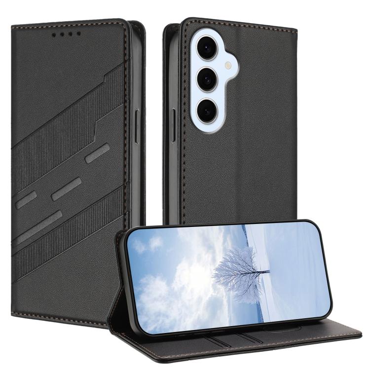 For Galaxy S26 FE 5G Embossed Multi-functional Wallet Retro Leather Phone Case(Black)