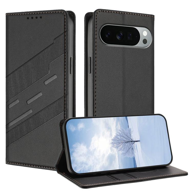 

For Google Pixel 11 Pro XL Embossed Multi-functional Wallet Retro Leather Phone Case(Black)