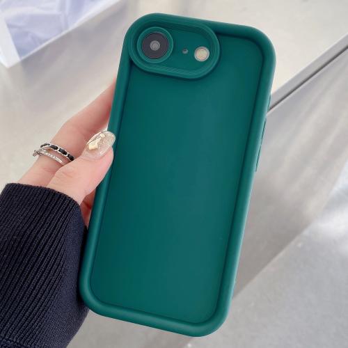 

For iPhone SE 2022 / 2020 / 8 / 7 Shockproof Frame Frosted Precise Hole TPU Phone Case(Deep Blue)