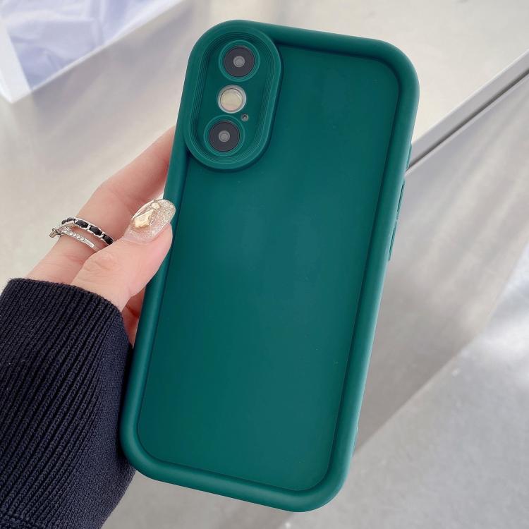 

For iPhone X / XS Shockproof Frame Frosted Precise Hole TPU Phone Case(Deep Blue)