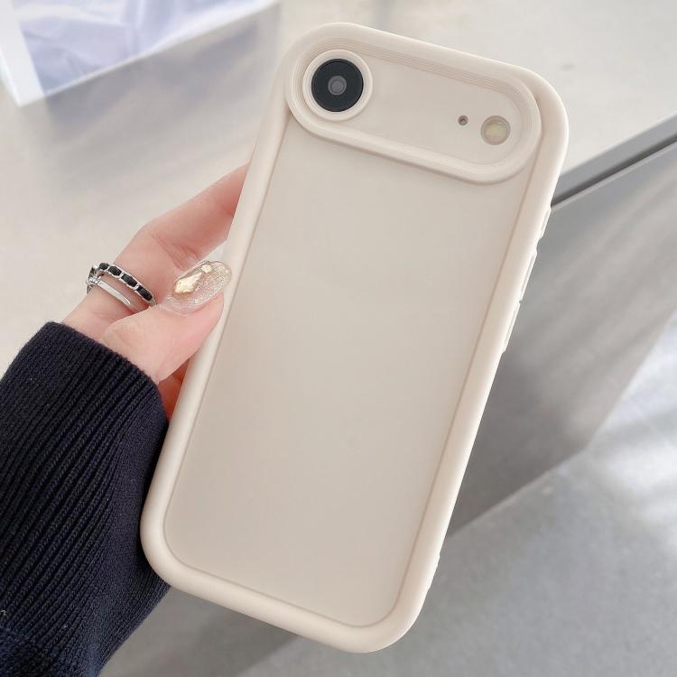

For iPhone Air Shockproof Frame Frosted Precise Hole TPU Phone Case(White)
