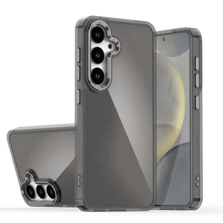 

For Samsung Galaxy S24 5G Plating Gradient Discolor Phone Case(Black)