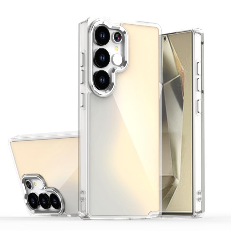 

For Samsung Galaxy S24 Ultra 5G Plating Gradient Discolor Phone Case(Transparent)