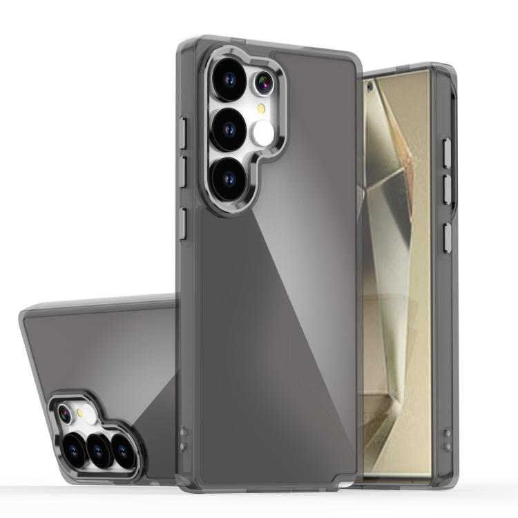 

For Samsung Galaxy S24 Ultra 5G Plating Gradient Discolor Phone Case(Black)