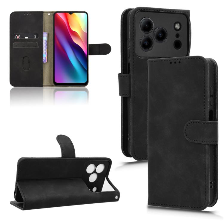 

For Doogee Note 56 Skin Feel Magnetic Flip Leather Phone Case(Black)