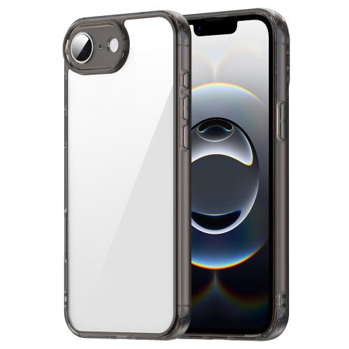 

For iPhone 16e PC Hybrid TPU Airbag Shockproof Phone Case(Transparent Black)