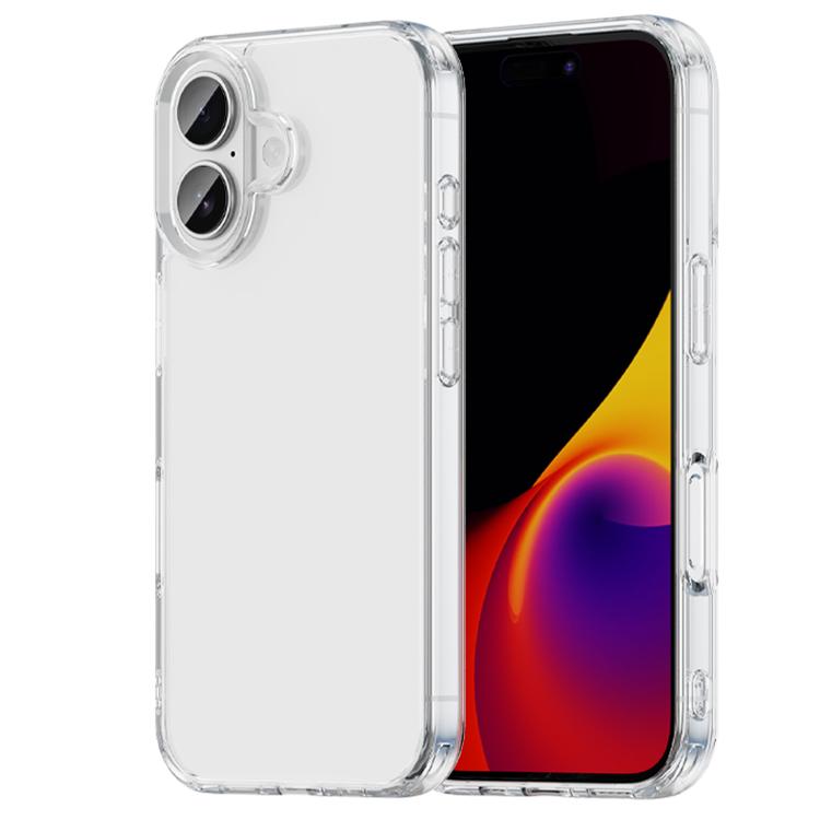 

For iPhone 16 PC Hybrid TPU Airbag Shockproof Phone Case(Transparent)