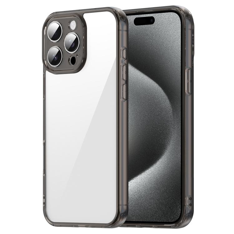 

For iPhone 15 Pro Max PC Hybrid TPU Airbag Shockproof Phone Case(Transparent Black)