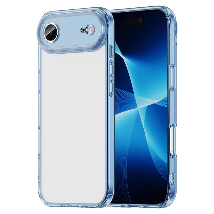 

For iPhone 17 Air PC Hybrid TPU Airbag Shockproof Phone Case(Transparent Blue)