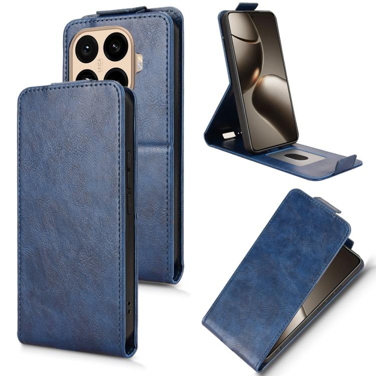 

For Xiaomi 15T Pro 5G Magnetic Vertical Flip Leather Phone Case with Buckle(Blue)