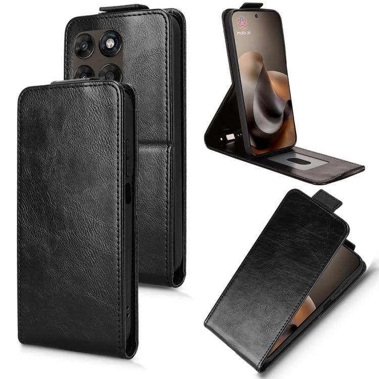 For Motorola Moto G Max / G87 / G77 / G67 5G Magnetic Vertical Flip Leather Phone Case with Buckle(Black) — купить у Sunsky-online WW