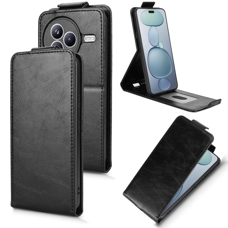 

For Xiaomi Civi 5 Pro 5G Magnetic Vertical Flip Leather Phone Case with Buckle(Black)