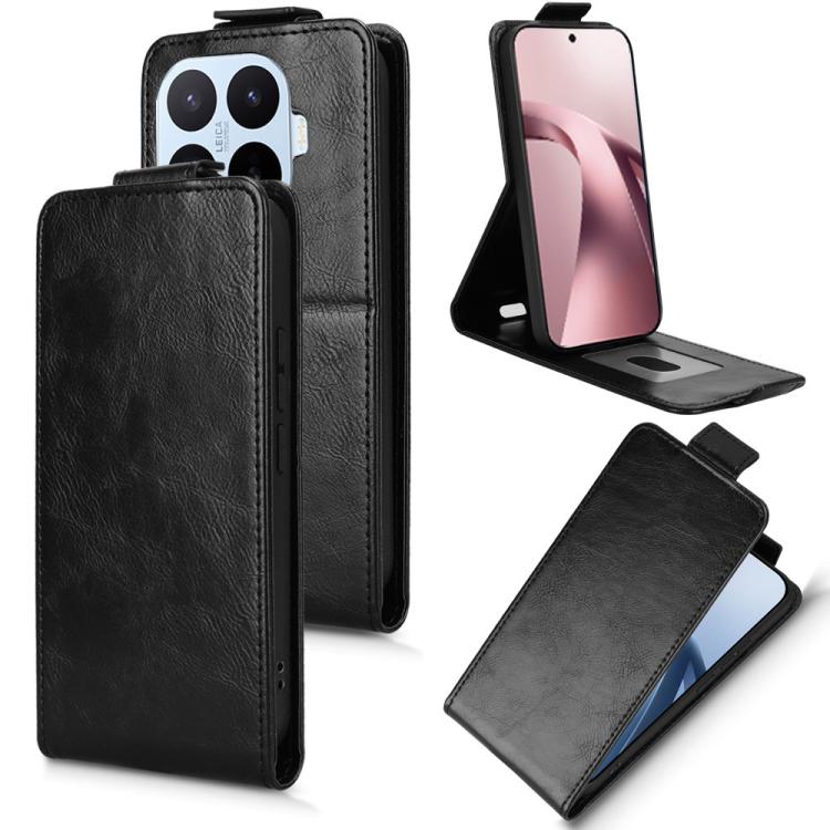 

For Xiaomi 17T 5G Magnetic Vertical Flip Leather Phone Case with Buckle(Black)