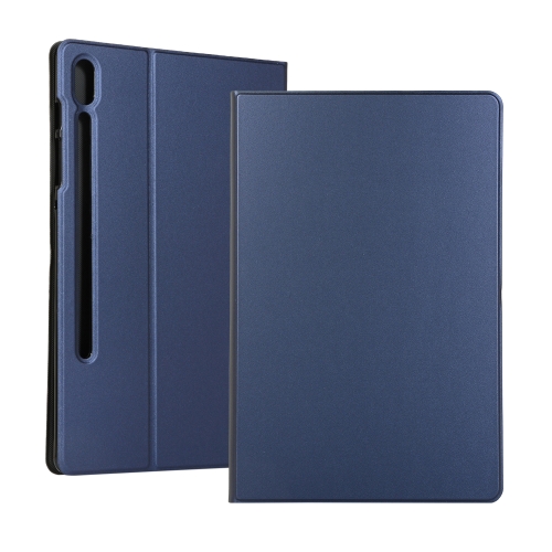 

For Samsung Galaxy Tab S8+ / Tab S8 Plus / Tab S7 FE / Tab S7+ / T970 Horizontal Flip Elasticity PU + TPU Leather Case with Holder(Dark Blue)