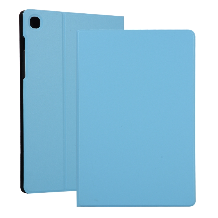 

For Samsung Galaxy Tab A7 / T500 Horizontal Flip Elasticity PU + TPU Leather Case with Holder(Blue)
