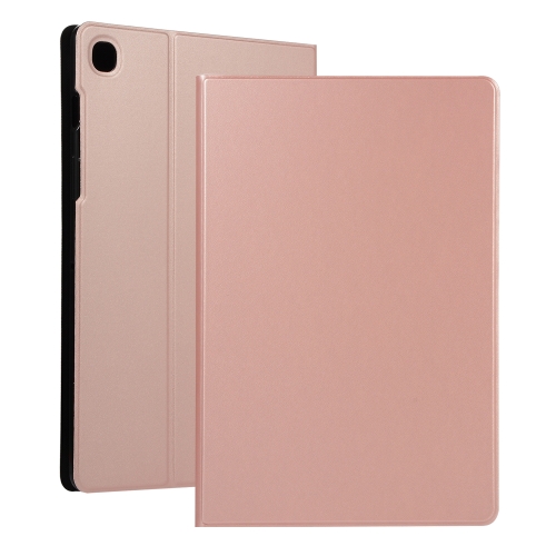 

For Samsung Galaxy Tab A7 / T500 Horizontal Flip Elasticity PU + TPU Leather Case with Holder(Rose Gold)