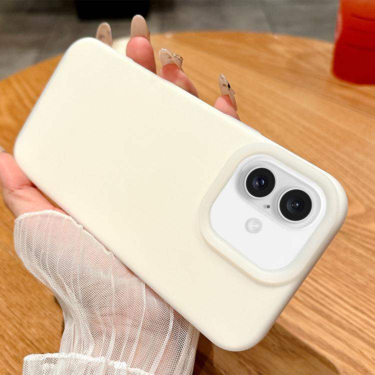 

For iPhone 16 Jelly Silicone Skin-feel Phone Case(White)