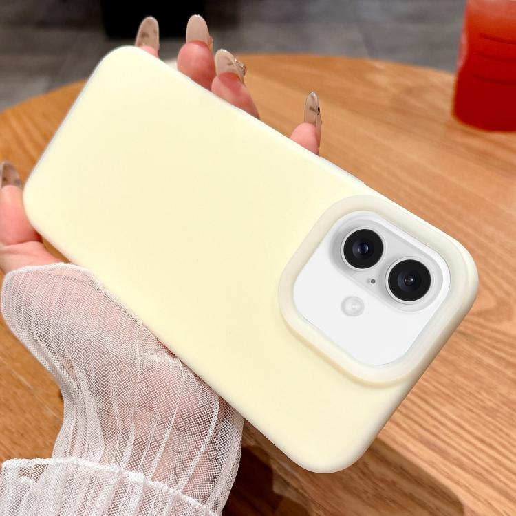 

For iPhone 16 Jelly Silicone Skin-feel Phone Case(Yellow)
