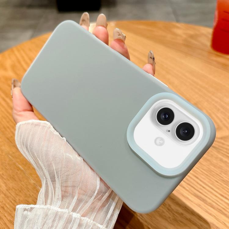 

For iPhone 16 Jelly Silicone Skin-feel Phone Case(Grey)