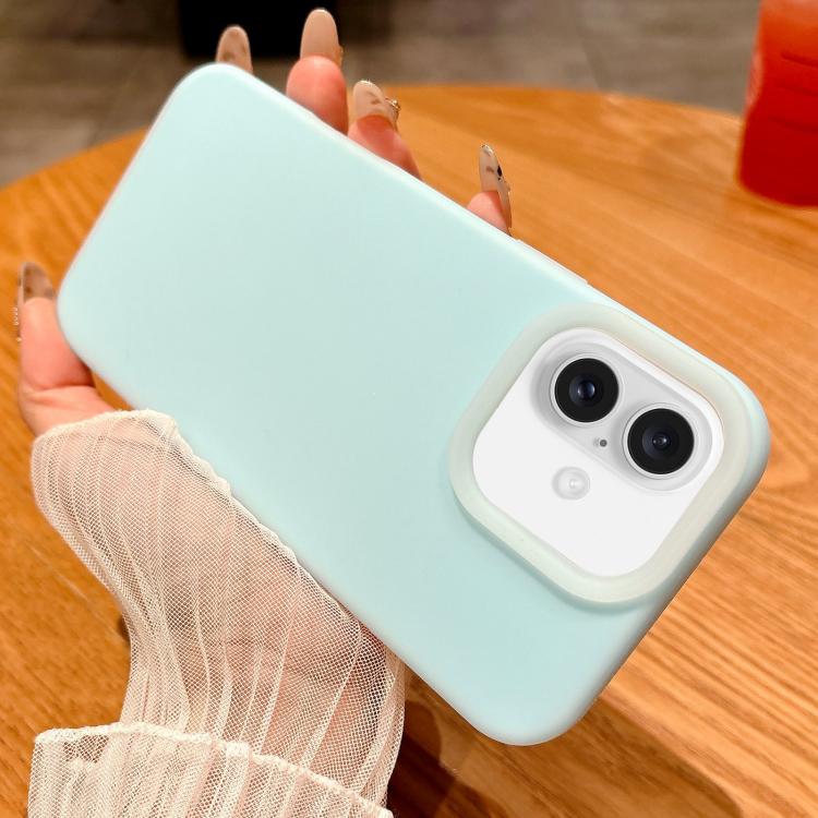 

For iPhone 16 Plus Jelly Silicone Skin-feel Phone Case(Sky Blue)