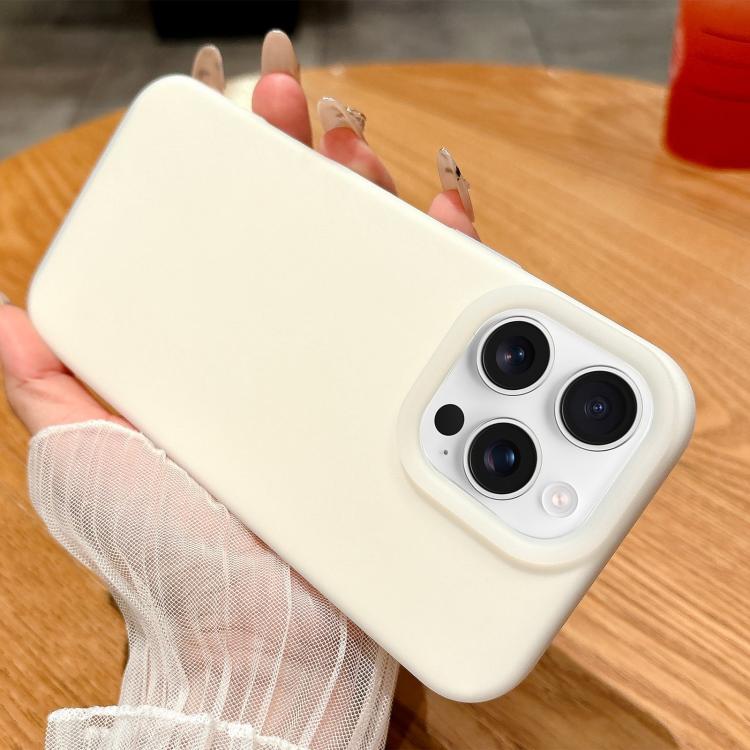

For iPhone 16 Pro Jelly Silicone Skin-feel Phone Case(White)